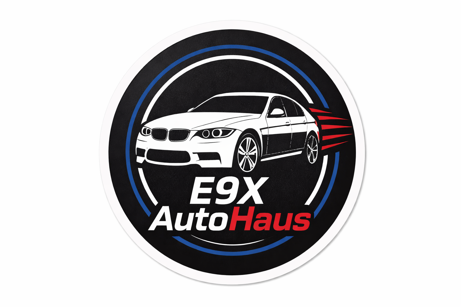E9X AutoHaus Crest Sticker