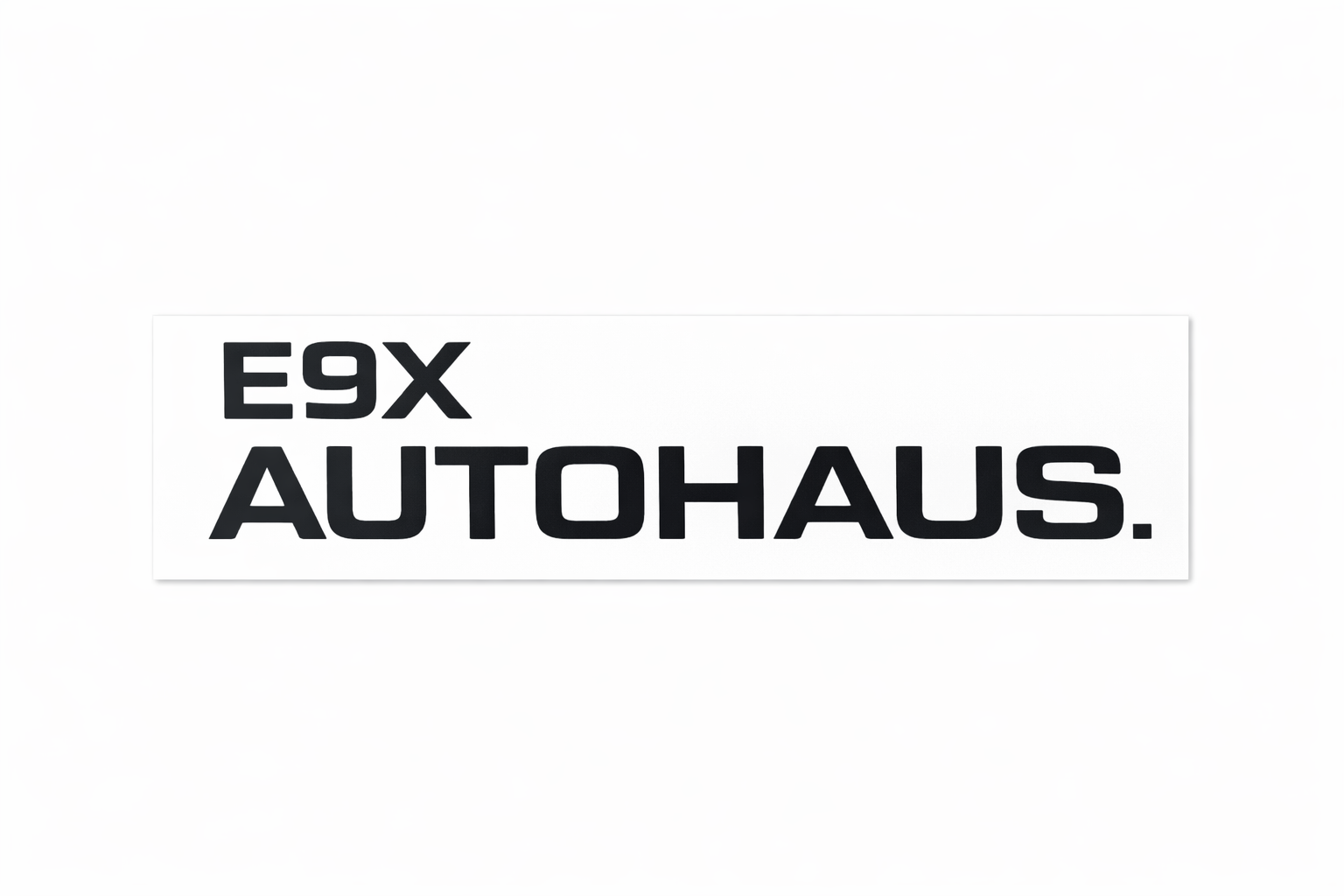 E9X AutoHaus Logo Sticker